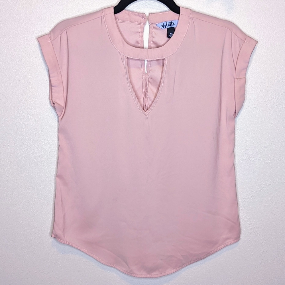 XS Vylette Pink Blouse